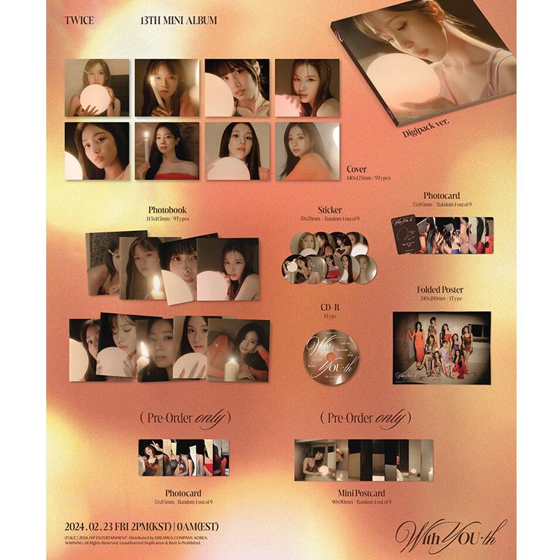 Twice 13-й мини-альбом With YOU-th (Digipack Ver.)**