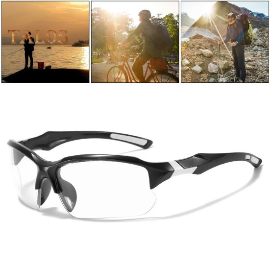 Bifocal Polarized Cycling Sunglasses UV Protection Anti-Glare Scratch Resistant Adjustable Earstems Safety Cord Outdoor Sports Goggles