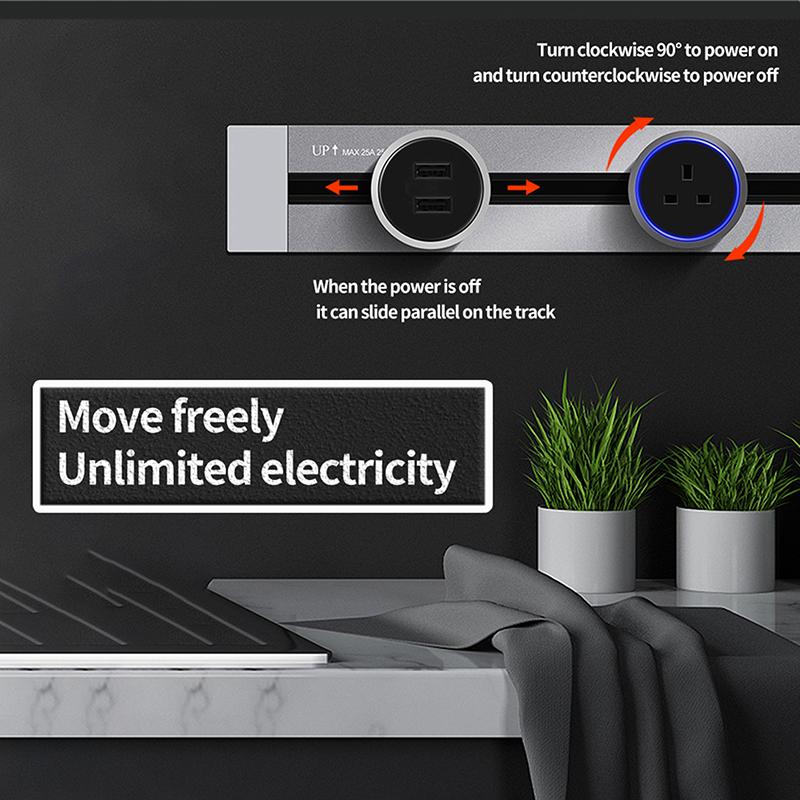 400 мм/600 мм/800 мм электрические удлинители, розетка для кухни, скрытая скрытая настенная розетка, настенная розетка