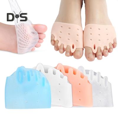 4 пары силиконовых разделителей пальцев ног для женщин, мягкие разделители пальцев ног для перекрывающихся пальцев ног, корректор стопы, выпрямитель для перекрывающихся пальцев ног
