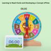 Children Clock Model Educational Toys Hour Minute Cognition Matching Puzzle Toy Kids Early Preschool Time Cognition Teaching Aid