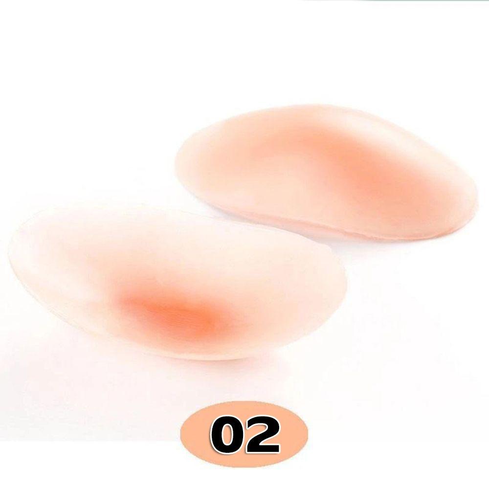 2 шт. новые силиконовые, естественно увеличенные, 2 дюйма, мягкие противоскользящие невидимые подплечники