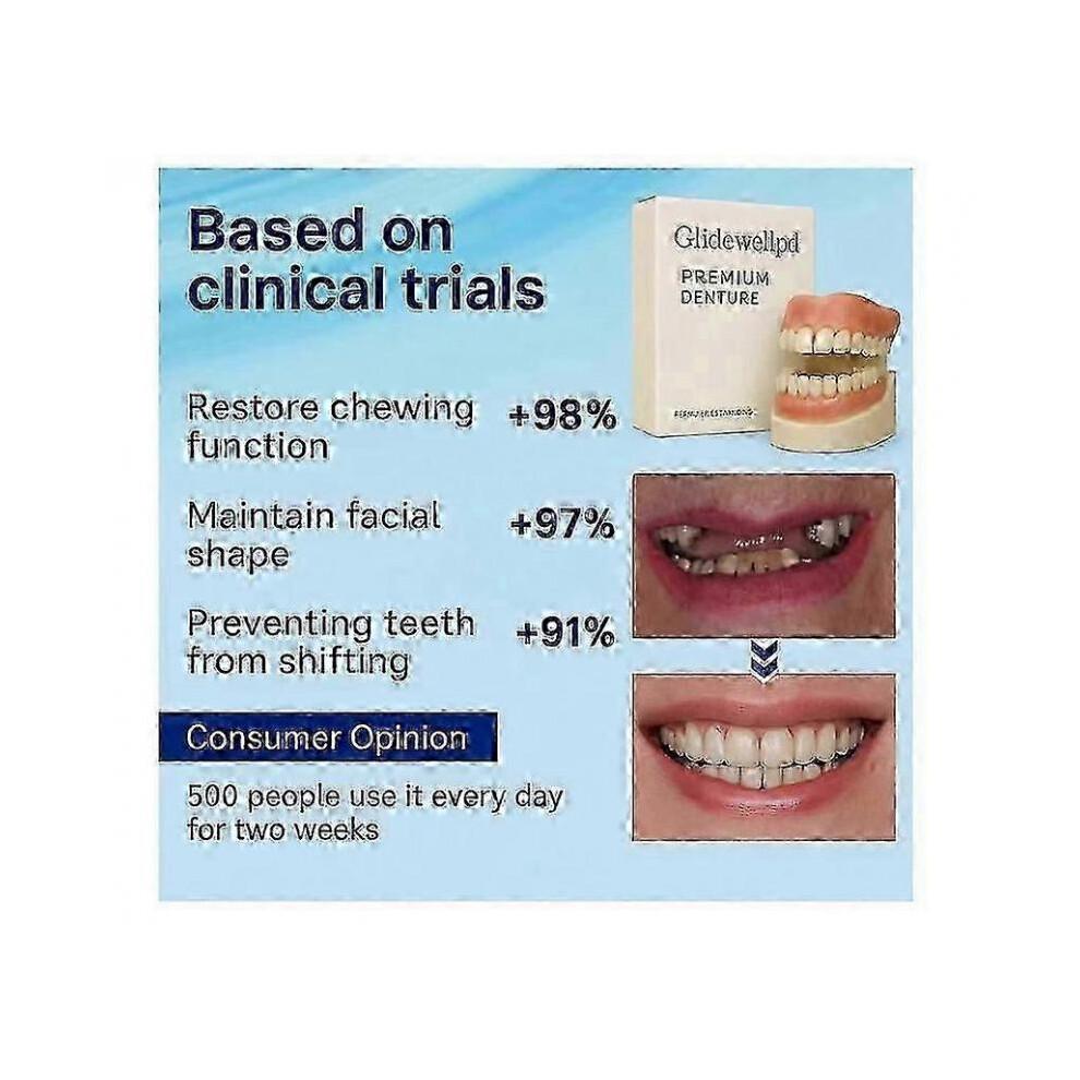 Glidewellpd - Premium Silicone Denture, Smileasego Premium Dentures Full Mouth