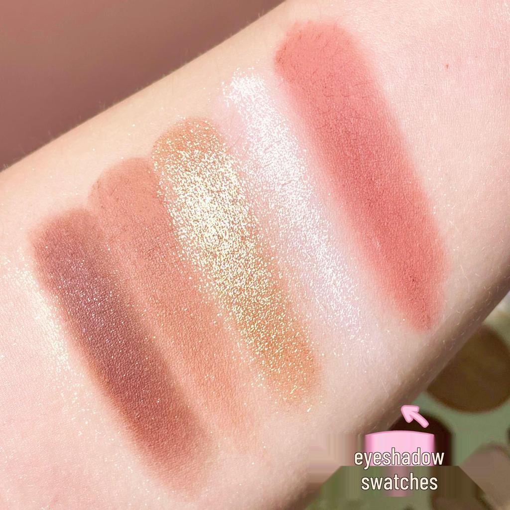 CALLCALLLING Angel Eyeshadow Palette: Embossed Glitter, Contour & Highlight Makeup.