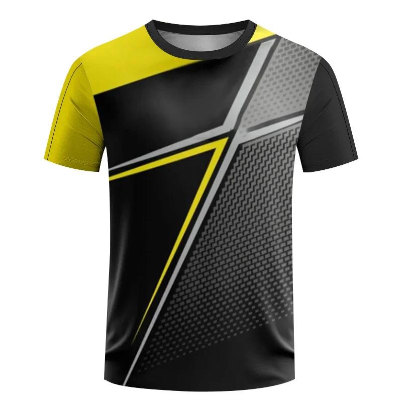 Мужская быстросохнущая спортивная удобная футболка, повседневный свободный топ с коротким рукавом и круглым вырезом