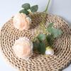 Western Ranunculus Asiaticus Faux Flower Arrangements With Embossed Craft For Event Decor