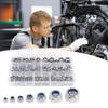 250 шт. Нейлоновые стопорные гайки 3/4/5/6/8/10/12 мм Гайки с нейлоновой вставкой Шестигранные самостопорящиеся гайки из нержавеющей стали Ассортиментные наборы