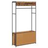 Coat Rack with Shoe Bench Reclaimed Wood 100 x 32 x 180.5 cm