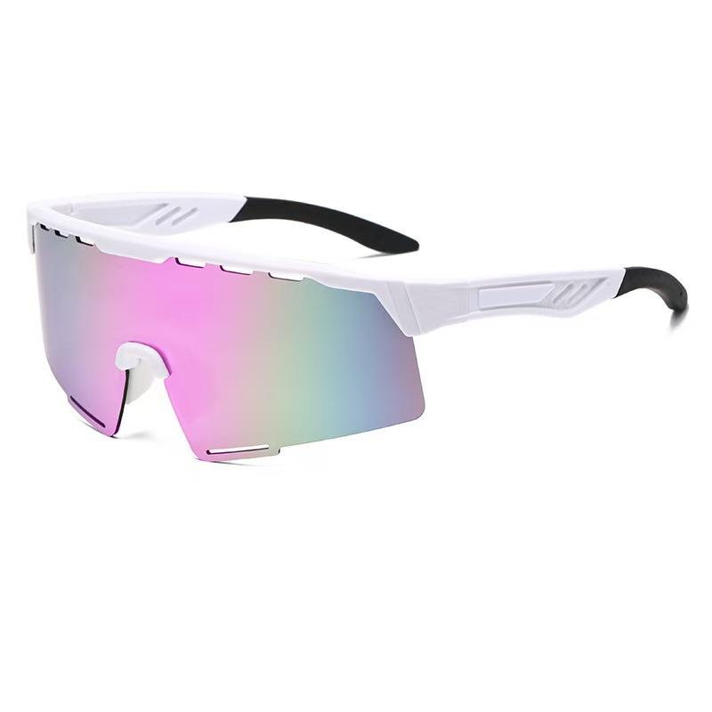 European American High-end Integrated Cross-border Windproof Sports Sunglasses Women Colorful Cycling Outdoor Hiking Eye Protection Glasses Men