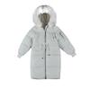 Padded-on women's large fur collar loose bread clothes thickened over the knee medium and long down padded clothes large size padded jacket