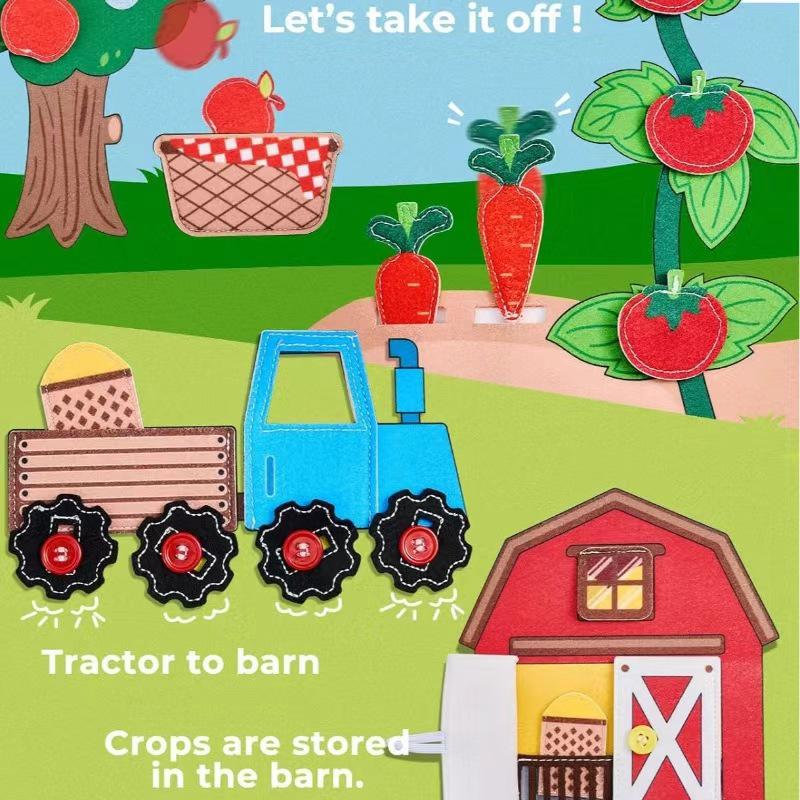 Детская кисть для каллиграфии, износостойкая, мультяшная ферма, развивающая игрушка из фетра для раннего обучения: 3D Радужное Просветление Детская Тканевая Книга