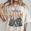 Retro Halloween Tshirt, Halloween Season Tshirt - Take Me To Salem Tshirt, Vintage Halloween, Salem Witch Tee, Spooky Halloween Witch Season