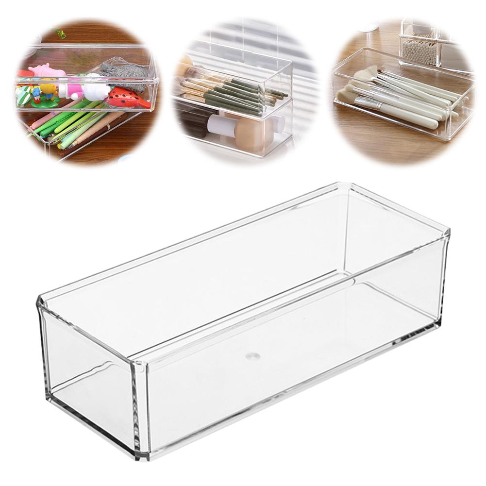 Transparent Acrylic Storage Box Drawer Storage Compartment Makeup Lipstick Multi-functional W6Y0