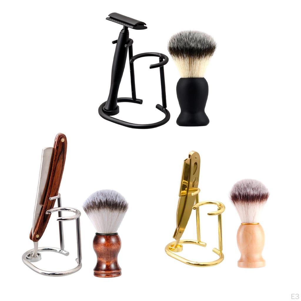 Набор для бритья 3 в 1, чистящий инструмент, высокопроизводительная прочная ручная нейлоновая щетина