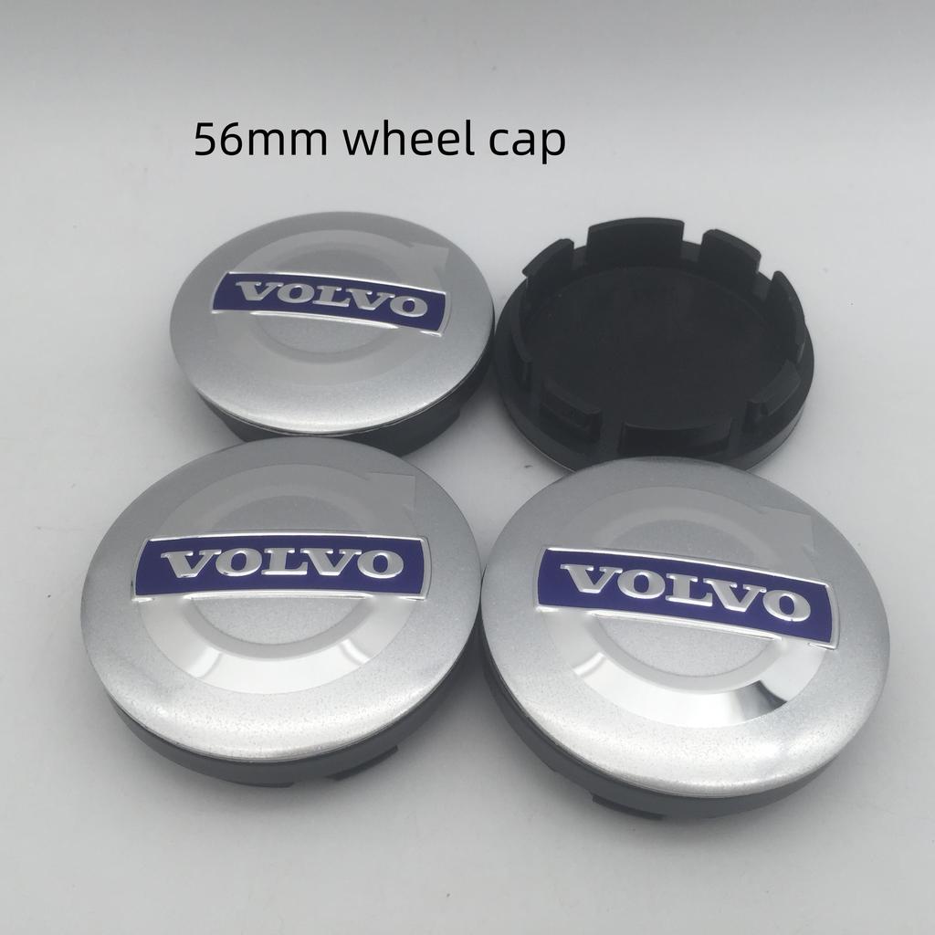 4pcs 3D For VOLVO XC60 XC90 56mm 60mm 68mm Car emblem Wheel hub Center Cap Badge covers sticker Decals Styling accessories