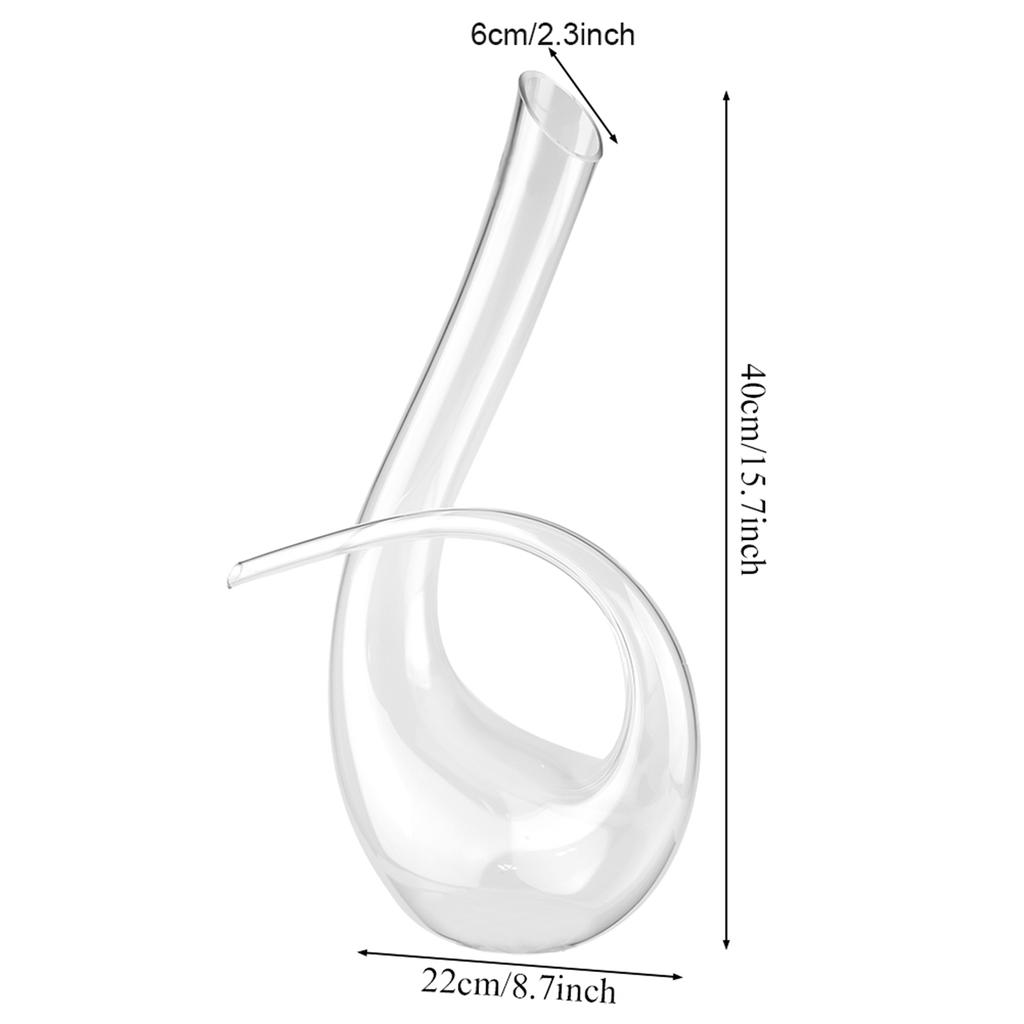 1500 мл 6-образный графин для красного вина, бренди, хрустальный аэратор, бутылка ручной работы