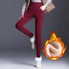 2021 Women Winter Warm Women's Pants Velvet Thick Trousers High Waist Elastic Mother Stretch Pencil Pants Clothes 5XL 6XL