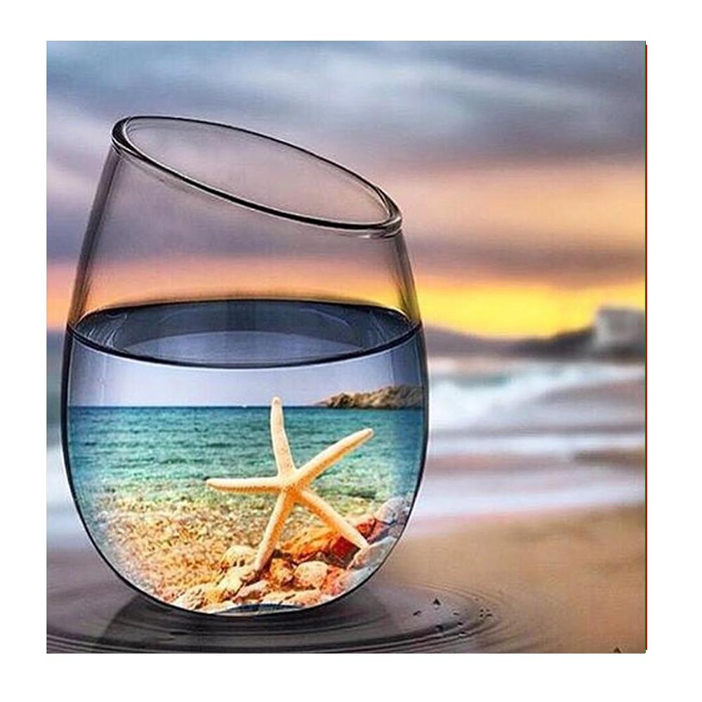 Panta Store Landscape Picture Round Rhinestone 5D Diamond Painting Kit Diamond Embroidery Complete Mosaic Design Craft Gift