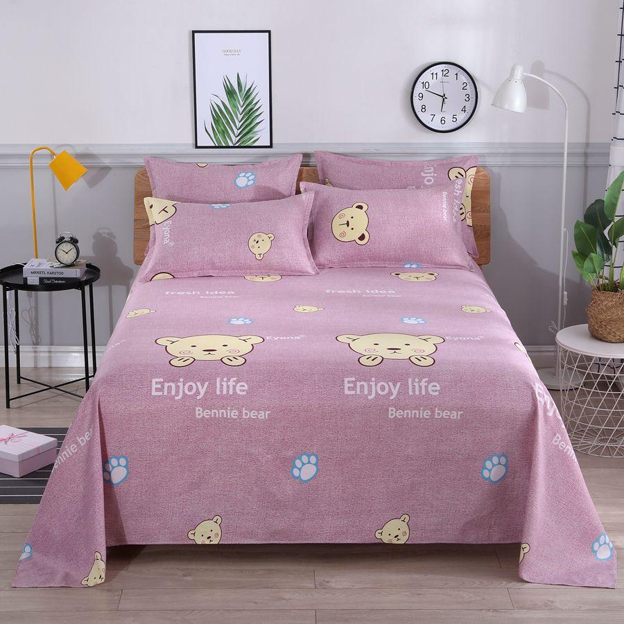 Постельное белье из мягкой ткани с цветочным рисунком для всех сезонов - Доступно в размерах для двуспальной и односпальной кровати