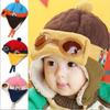 Winter Baby Ear Protection Hat Kids Cartoon Pilot's Hat Korean Version Classic Autumn Winter Boy Girl Baby Ear Protective Hat