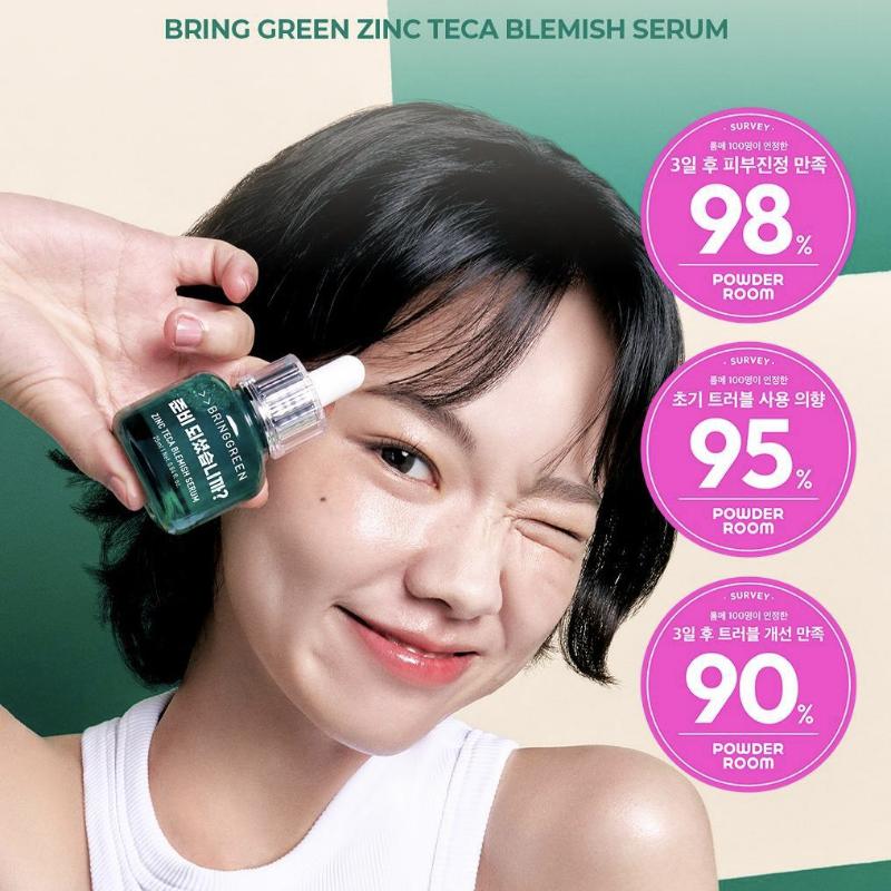 [BRINGGREENxSquid game] ZINC TECA Сыворотка от пятен 25 мл Сменный блок 25 мл Squid Game2 Gong-gi game