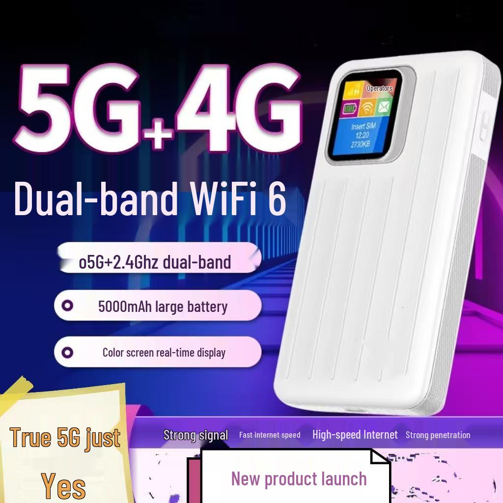 5G Tri-Network WiFi6 Car Router for Outdoor Live Streaming