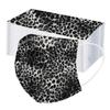 Трехслойная одноразовая пыленепроницаемая защитная маска с леопардовым принтом для взрослых