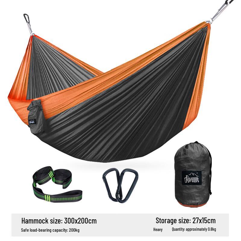 Outdoor Camping Parachute Fabric Double Hammock