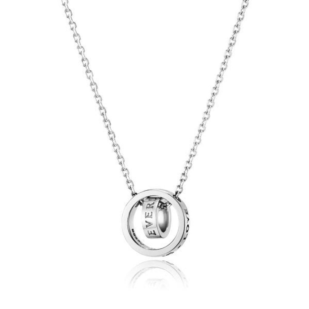 LLOYD Everlasting Round Plain Silver 925 Necklace LLNS22306SWY