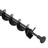 Steel Earth Auger Drill Bit Garden Post Hole Digger 60x800mm Single Blade