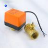 1/2" 3/4" 1" Латунный 2-ходовой моторизованный шаровой кран DN15/DN20/DN25 Трехпроводной двухпозиционный Электрический соленоидный клапан 220 В переменного тока 12 В постоянного тока