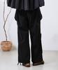 HELEMENT Women'S Cargo Wide Pants (Black)