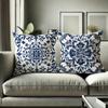 Bohemian Blue And White Floral Pillowcasesuitable For Sofa Car Bedroom Decorative Cushion Cover Pillow Cover