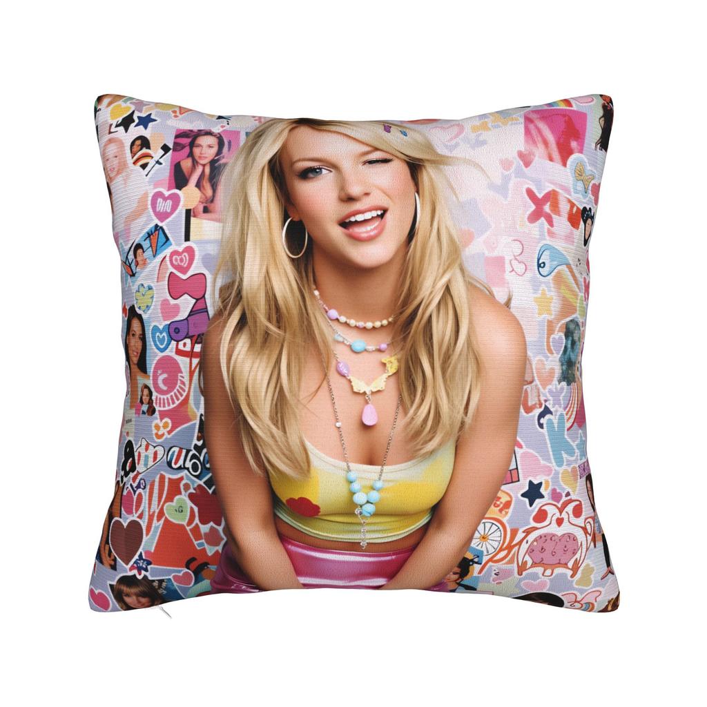 Pillow Cover Singer B-Britneyy S-Pearss Cute Funny Pillow Case For Sofa Home Decoration Pillowcases
