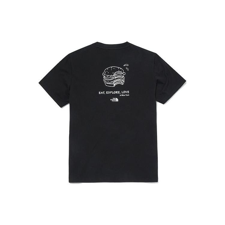THE NORTH FACE T-Shirts Unisex Black Crew Neck Moderate Straight Fit NT7UM00A