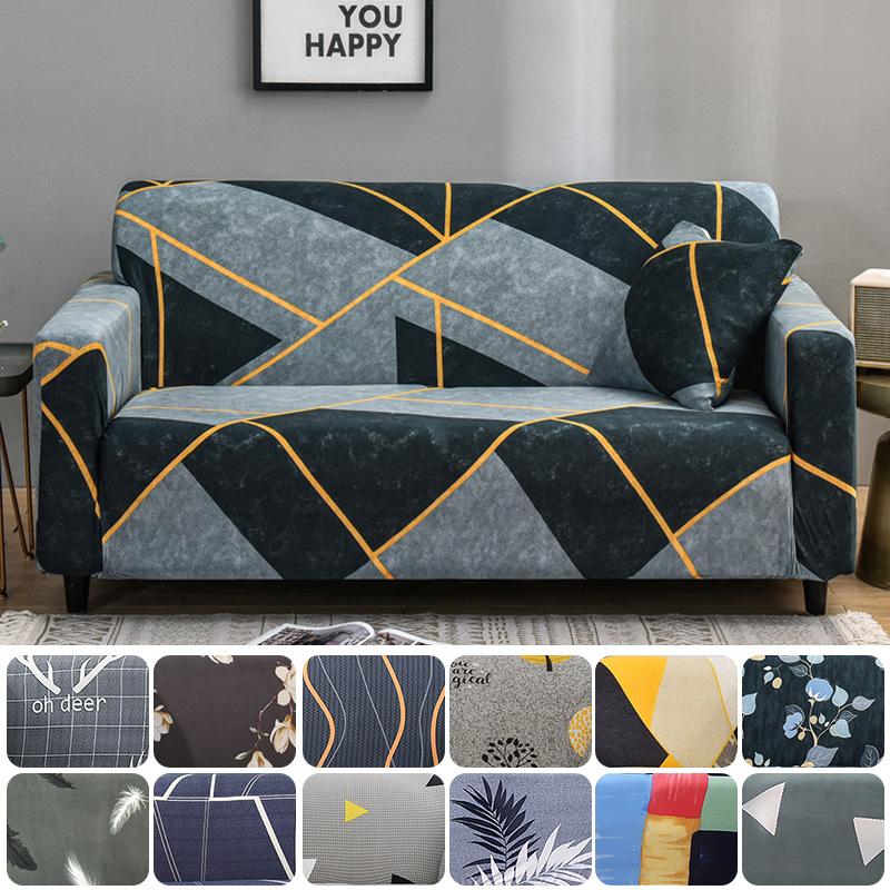 Geometric Sofa Slipcovers Elastic Sofa Covers for Living Room Funda Sofa Chair Couch Cover Sofa Towel Home Decor 1/2/3/4-seater