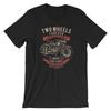 Two Wheels Forever-2 T-Shirt. Motorcycle 100% Cotton Premium Tee NEW