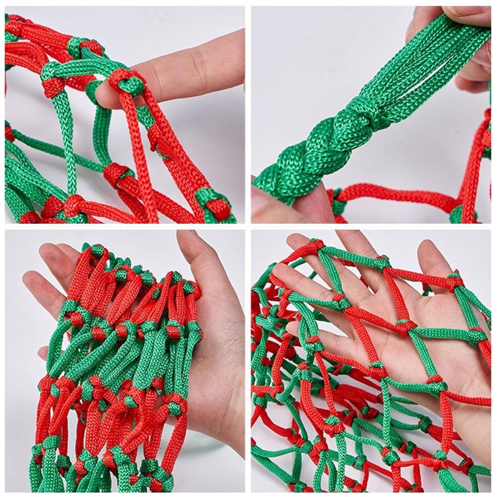 Multiple Colors Nylon Net Bag Nylon Ball Pocket Durable Basketball Carry Bag  Volleyball Ball