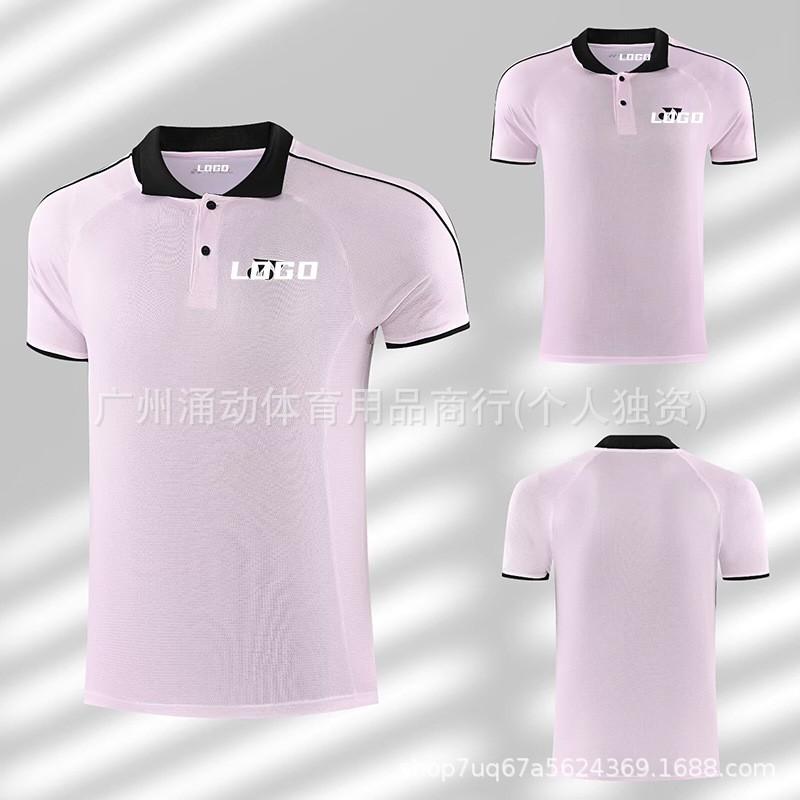 Quick-Dry Polo Shirt Badminton Sportswear Unisex Short Sleeve Top Athletic Tee Custom Print Available
