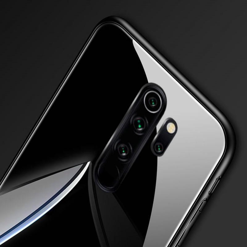 Для Xiaomi Redmi Note 8 10 Pro чехол из твердого закаленного стекла с кольцом и магнитом-держателем чехол для телефона для Redmi Note 8A 9 Pro 10 Lite с мягкой рамкой противоударная задняя крышка