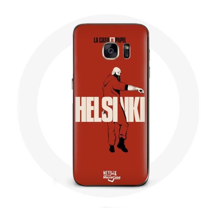 Case - La Casa De Papel - Helsinki - Soft - Red - Protection for Samsung Galaxy S6