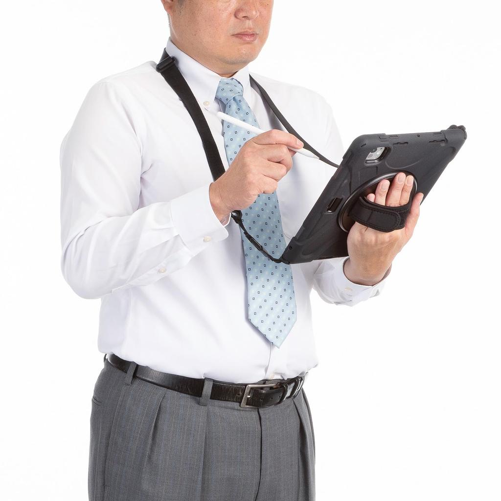 SANWA SUPPLY Противоударный чехол для iPad Pro PDA-IPAD1717BK3 11-дюймовый (М4/2024)