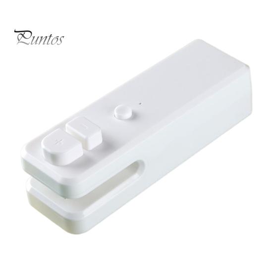 Mini Bag Sealing Machine Food Package Sealer Moisture-proof USB Rechargeable with Cutting Function Freshness-keeping Plastic Bags Snack Bags Sealer