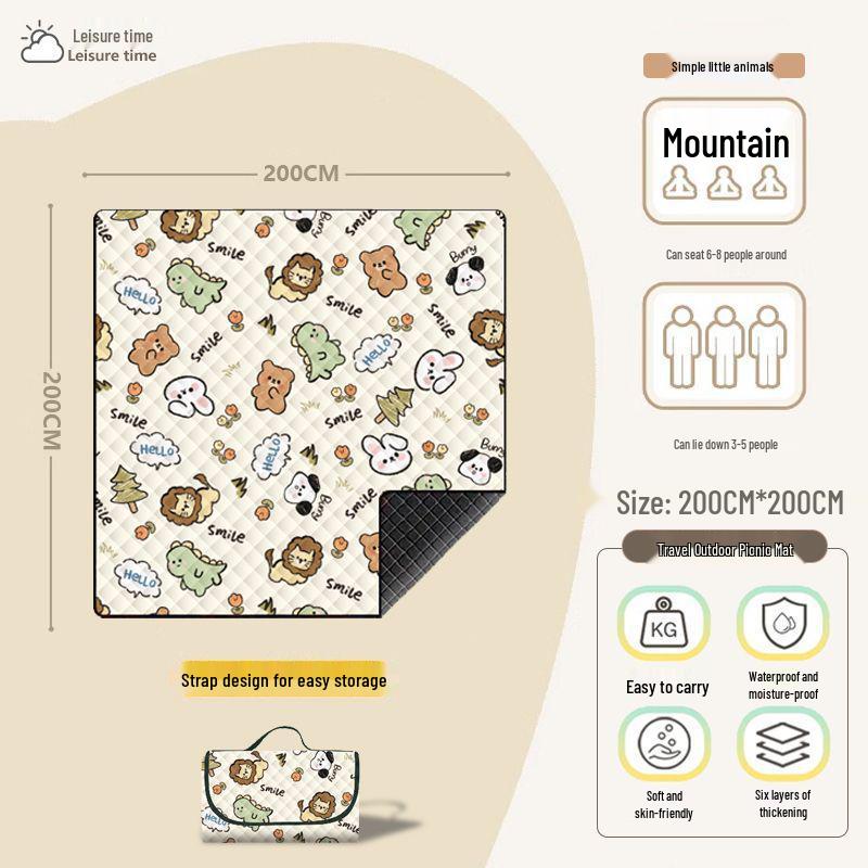 Thickened Portable Non-Slip Outdoor Baby Crawling & Picnic Mat