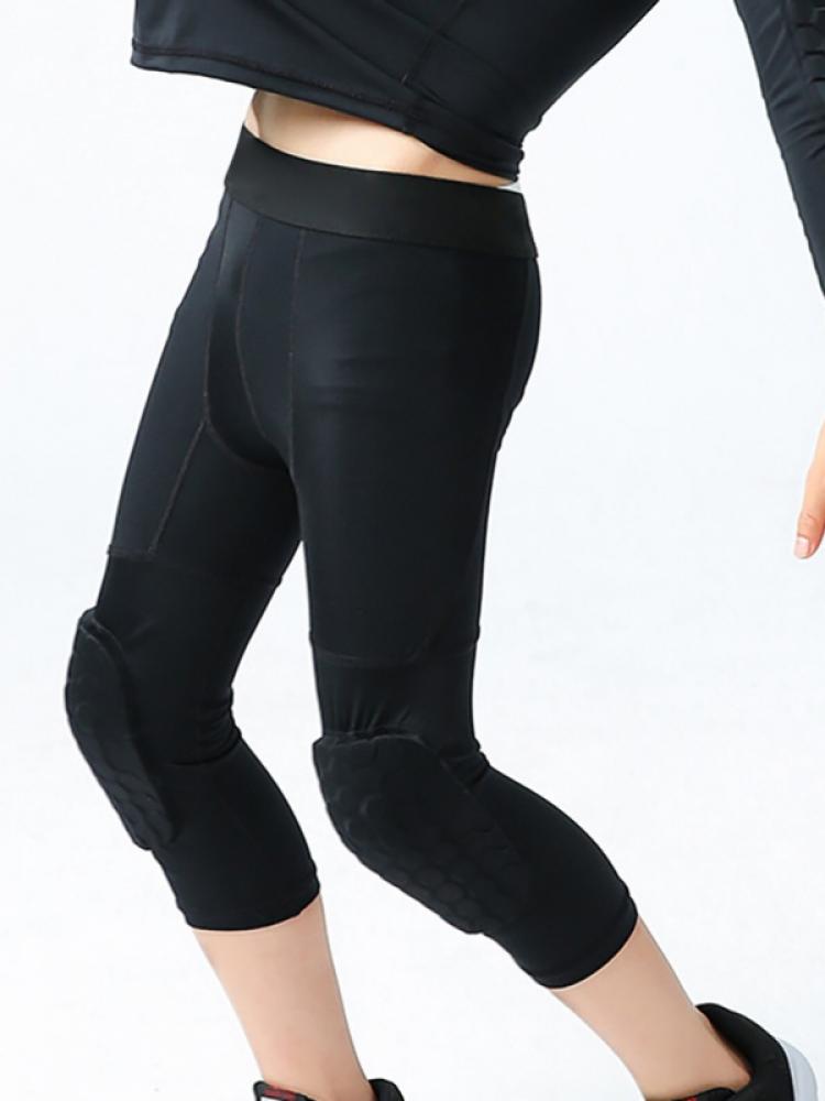 Детские компрессионные штаны для мальчиков, леггинсы для тренировок, баскетбольные компрессионные штаны