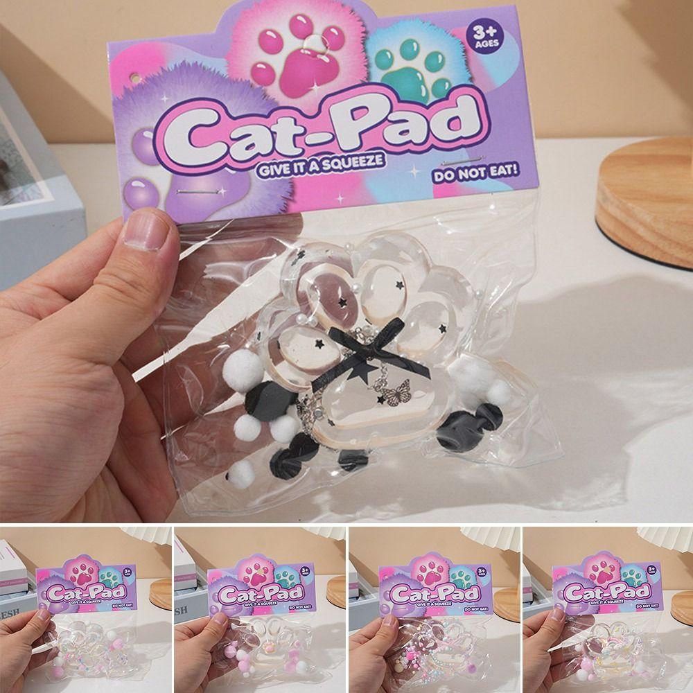 Медленно поднимающаяся игрушка-сквиши, липкие игрушки для снятия стресса, милые игрушки-сквиши в виде кошачьей лапки