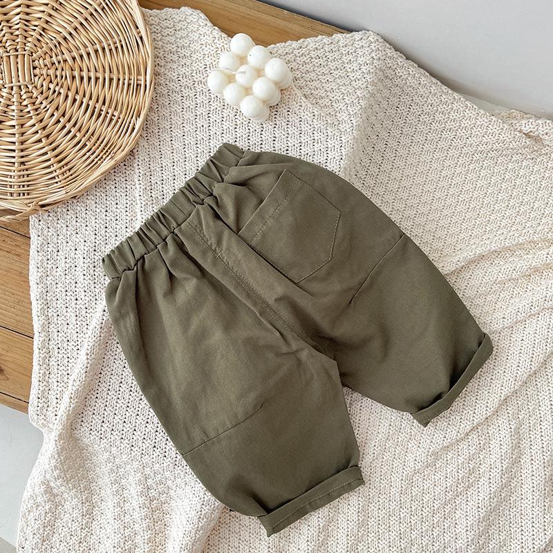 Korean Style Autumn Casual Pants for Infants and Toddlers - Trendy Boys' Long Pants