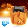 Cowhide Welding Helmet Solar Auto Darkening Dual Lens Anti‑Spatter Heat Insulation Security Head Protection
