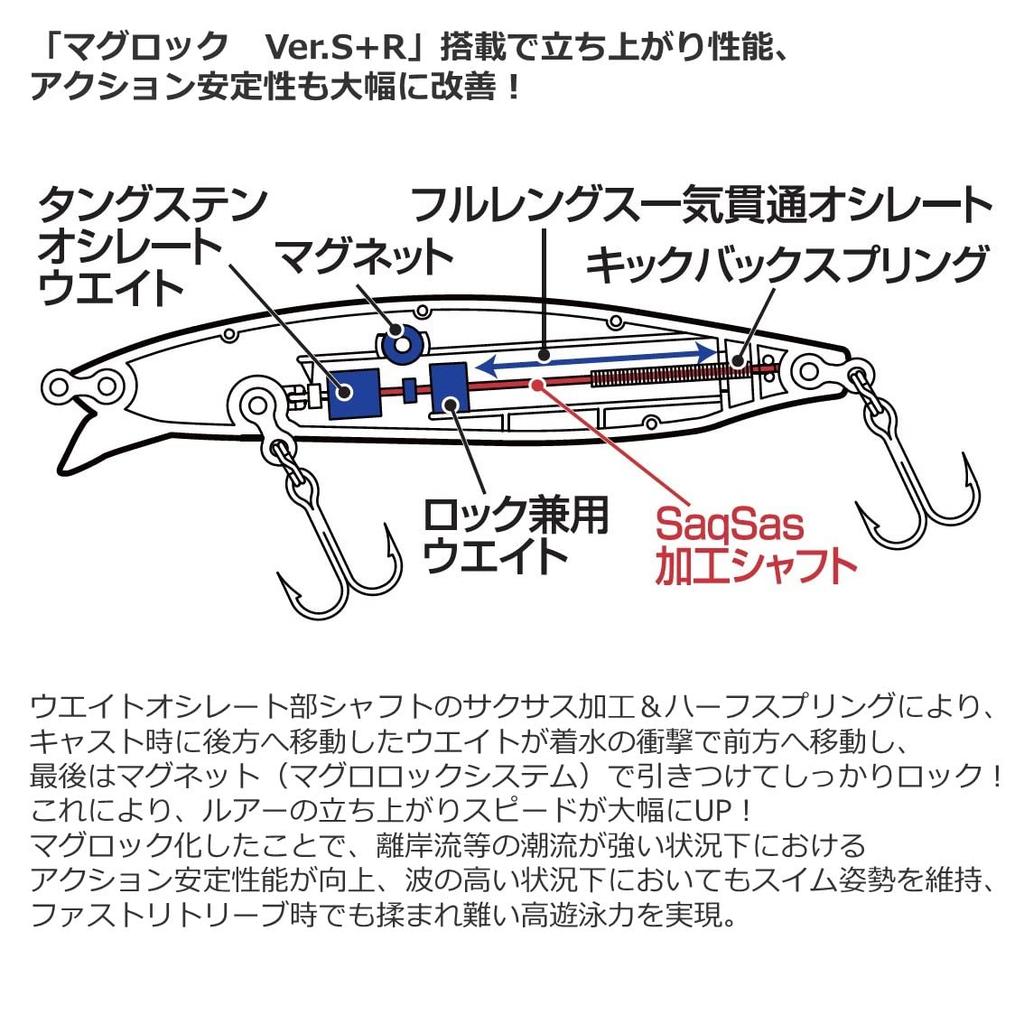 Daiwa Приманка для морского окуня Мелководный береговой сияющий Z Vertis ABP Сардина (Супер Модель) 98F-ССР
