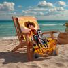 Custom Name Ultra-Soft Beach Towel with cowboy Theme,Ideal for Pool - Camping, Diving - Perfect Travel Essential, Vibrant Beach Towel.